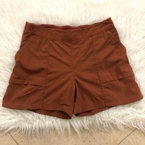 REI Co-op Women's Brown Savanna Trails Shorts Pull On Nylon